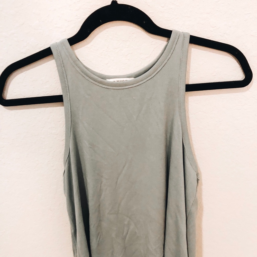 High neck flowy top